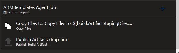 ARM templates Agent job tasks